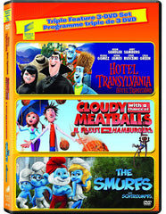 Cloudy with a Chance of Meatballs / Hotel Transylvania / The Smurfs - [DVD]