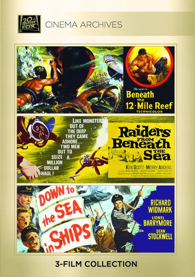 Beneath the 12-Mile Reef / Raiders From Beneath the Sea / Down to the Sea in Ships - [DVD]