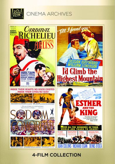 Cardinal Richelieu / I'd Climb the Highest Mountain / Sodom and Gomorrah / Esther and the King - (Boxed Set) - [DVD]