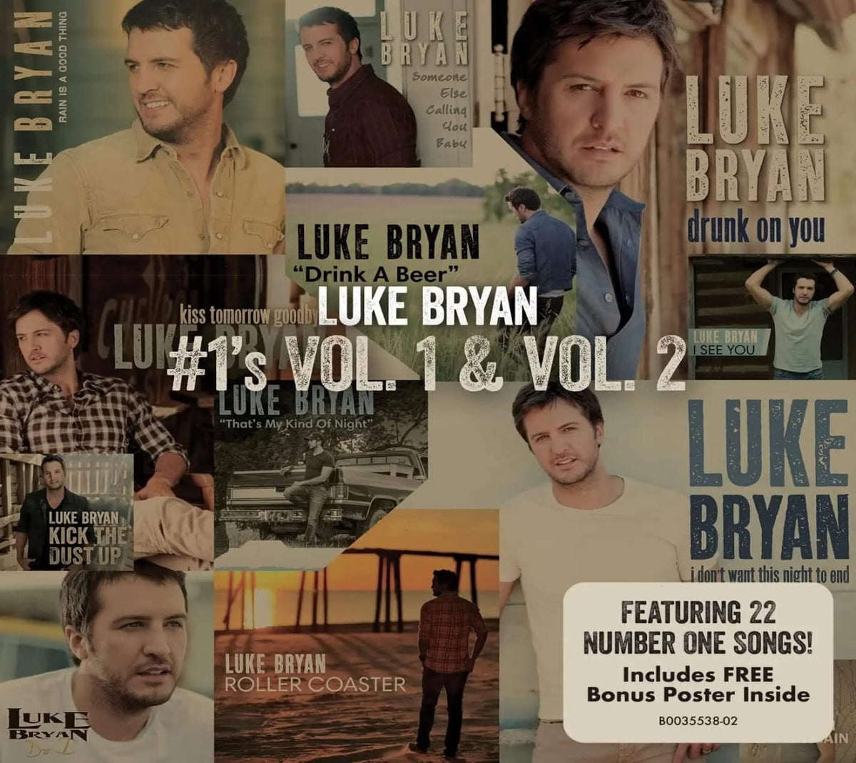 Luke Bryan - #1's Vol. 1 & Vol. 2 - [CD]