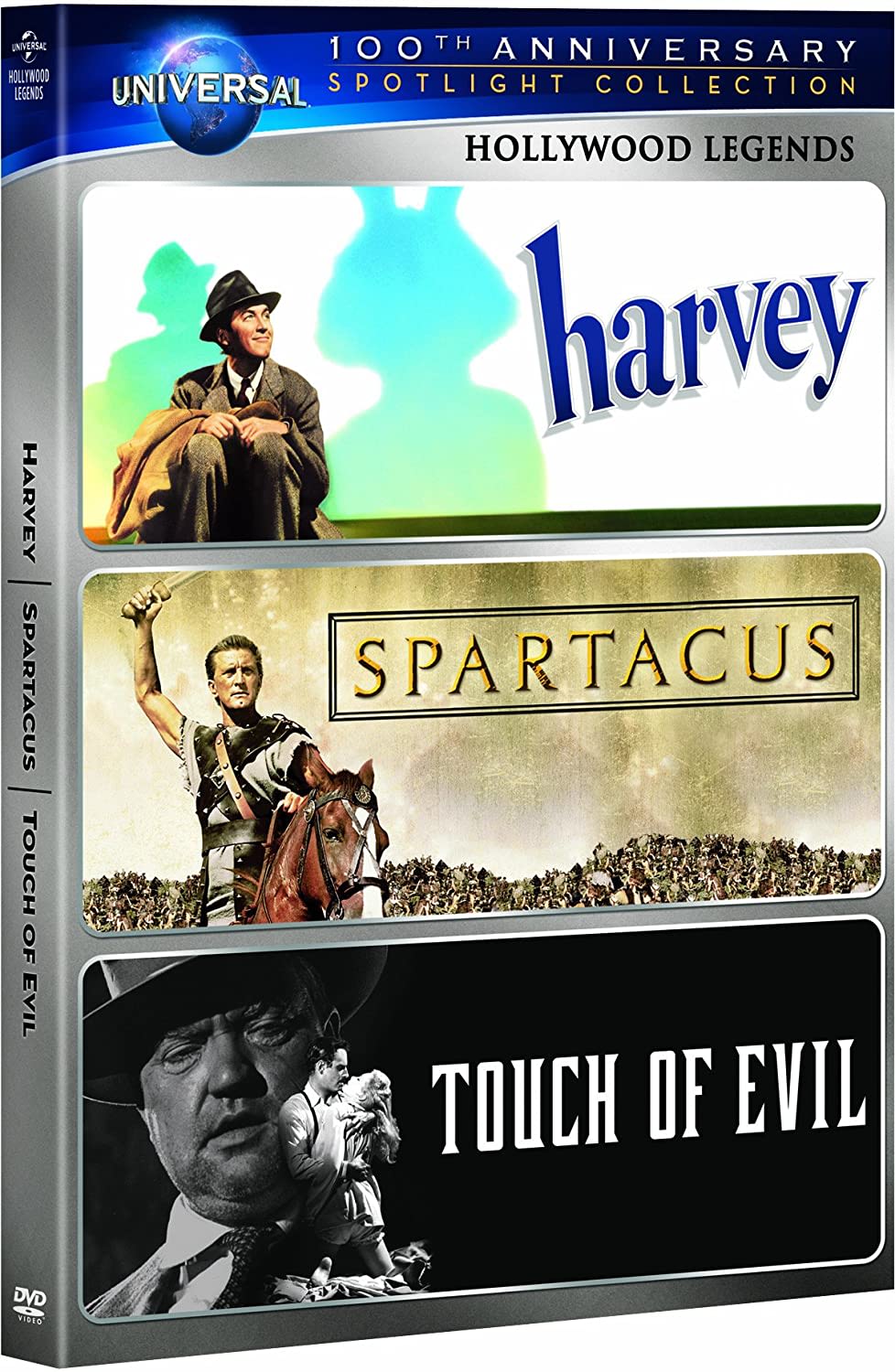 Hollywood Legends Spotlight Collection [Harvey / Spartacus / Touch of Evil] [Universal's 100th Anniversary Edition] - [DVD]