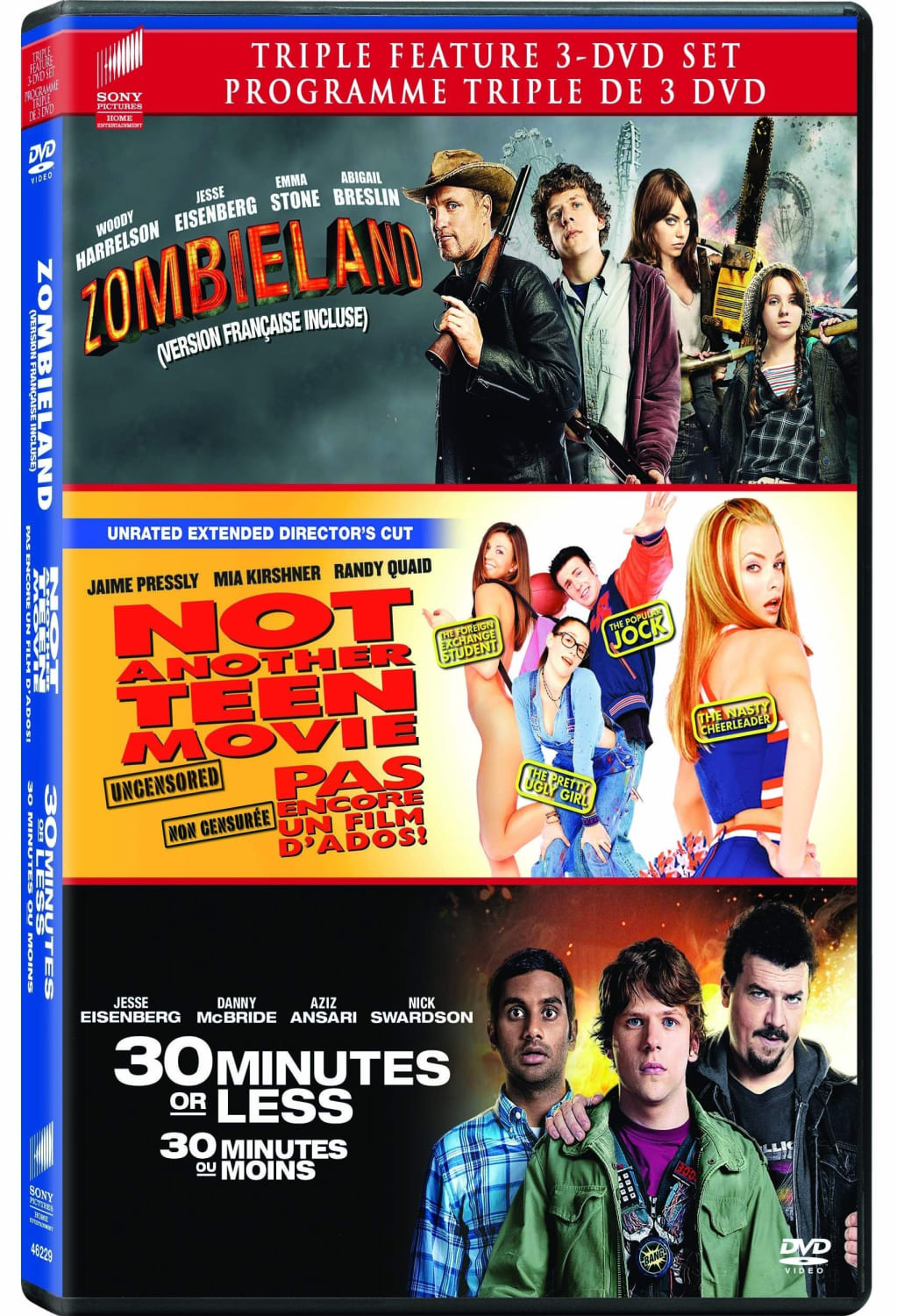 3 MINUTES OR LESS / NOT ANOTHER TEEN MOVIE / ZOMBIELAND [29] - SET - [DVD]