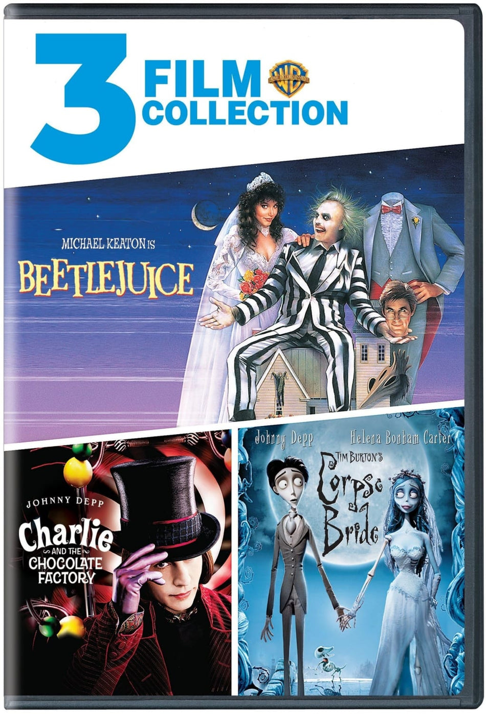 Beetlejuice / Charlie and the Chocolate Factory / Corpse Bride - [DVD]