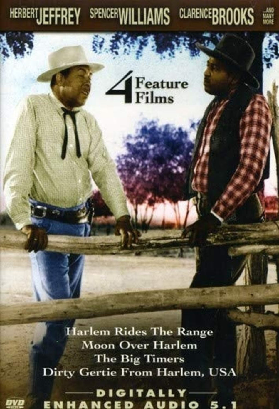 4 Feature Films: Harlem Rides the Range / Moon Over Harlem / The BigTimers / Dirty Gertie From Harlem, USA - [DVD]