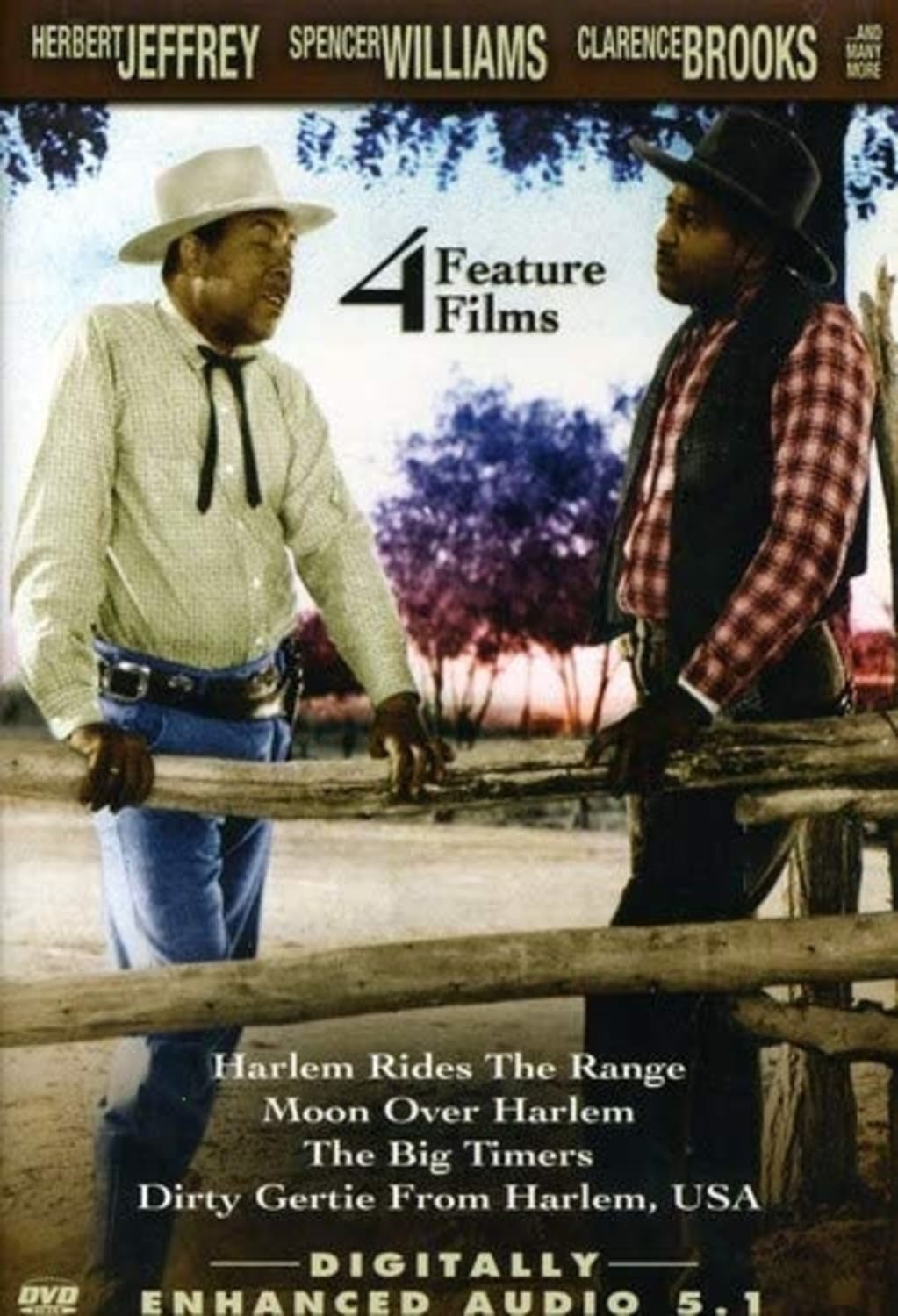 4 Feature Films: Harlem Rides the Range / Moon Over Harlem / The BigTimers / Dirty Gertie From Harlem, USA - [DVD]