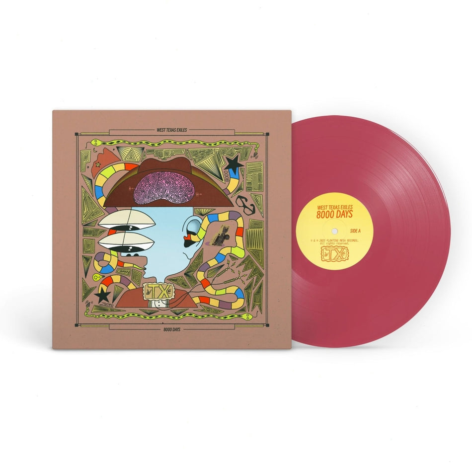 West Texas Exiles - 8000 Days - (Colored Vinyl, Red) - [Vinyl]