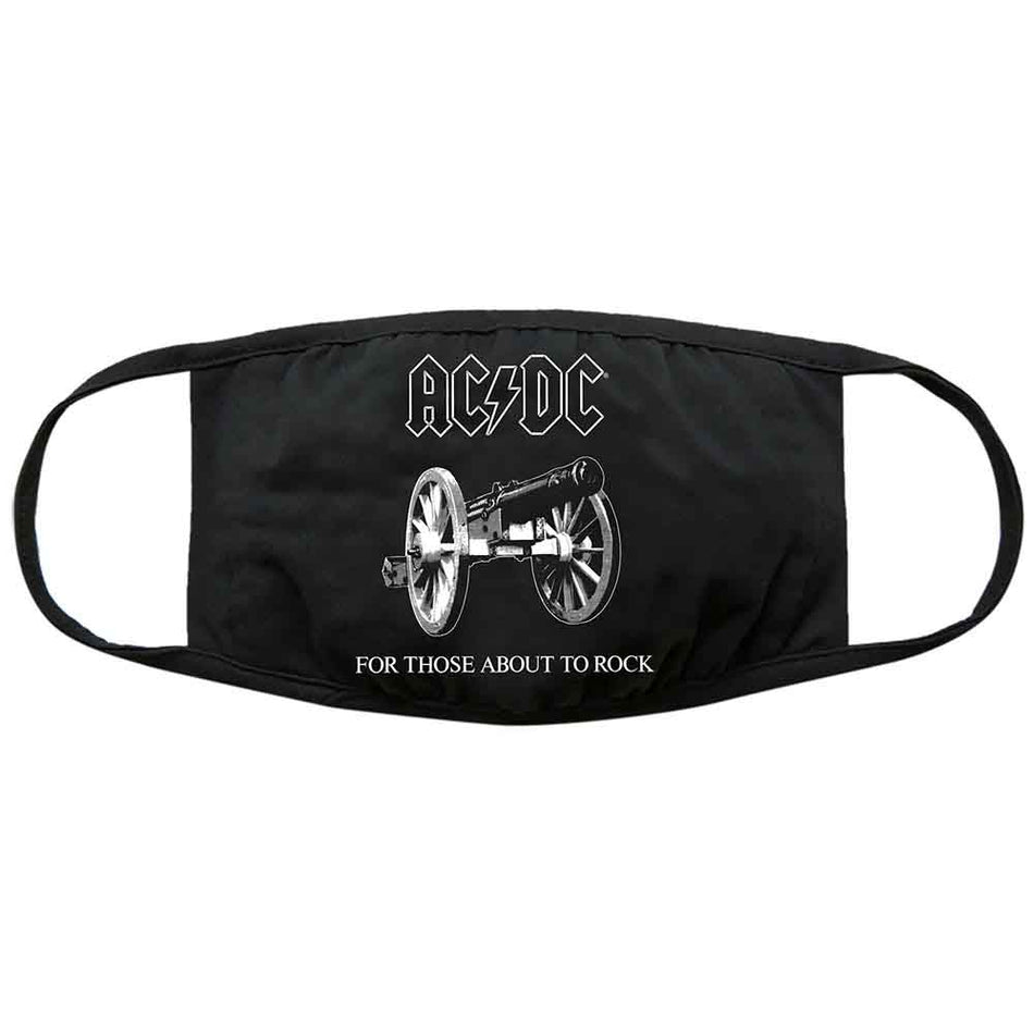 AC/DC Face Mask: About To Rock (Black)