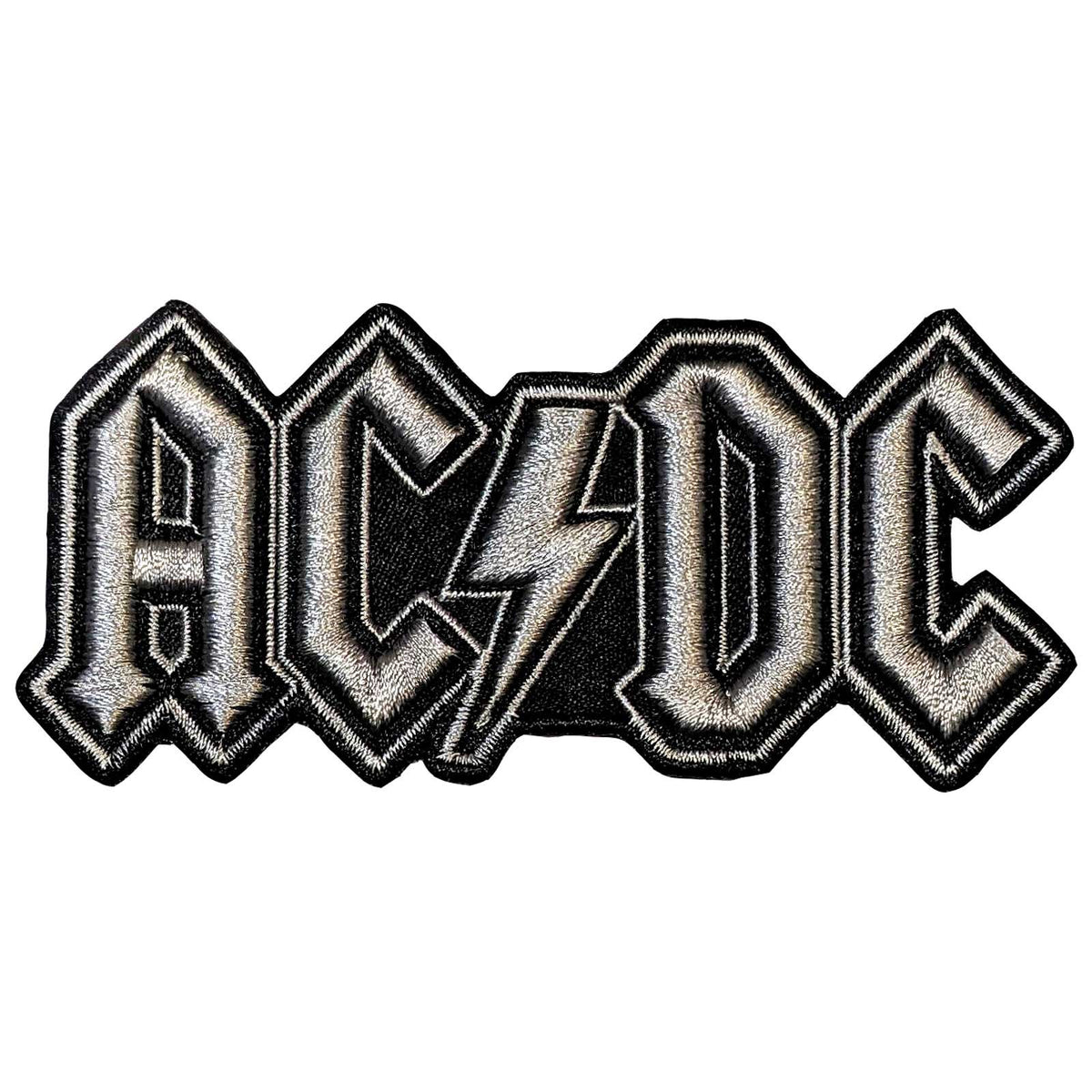 AC/DC Standard Patch: Silver Logo