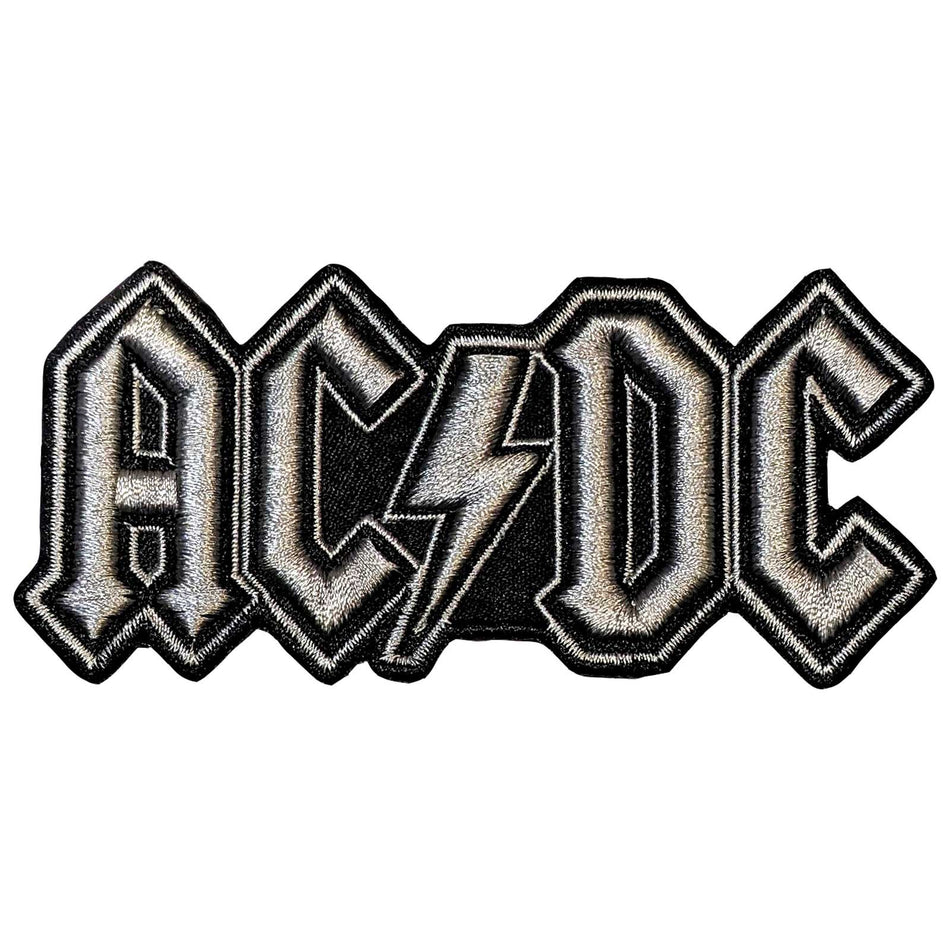 AC/DC Standard Patch: Silver Logo