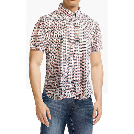 AC/DC Unisex Casual Shirt: Logo (White) (All Over Print)