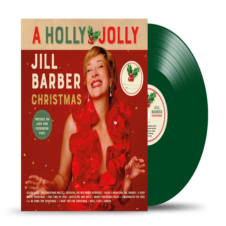 Jill Barber - A Holly Jolly Jill Barber Christmas - (Colored Vinyl, Green, Sticker) - [Vinyl]