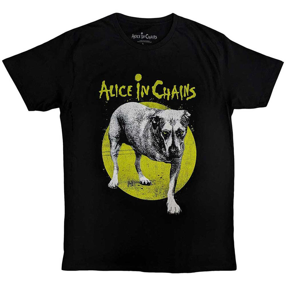 Alice In Chains Unisex T-Shirt: Three-Legged Dog v2 (Black)