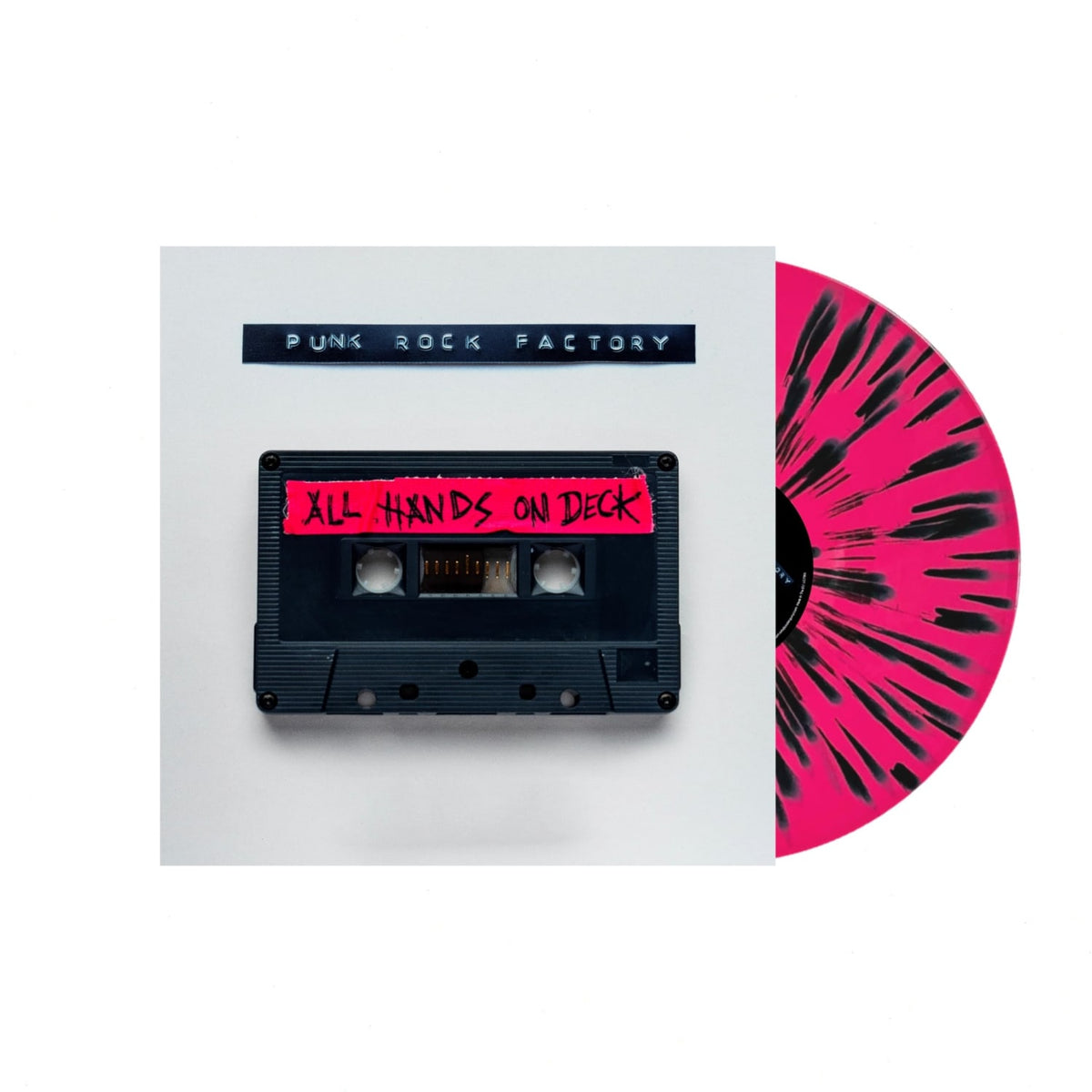 Punk Rock Factory - All Hands On Deck - (Colored Vinyl, Pink, Black, Splatter, Slipsleeve/Digsleeve Packaging) - [Vinyl]