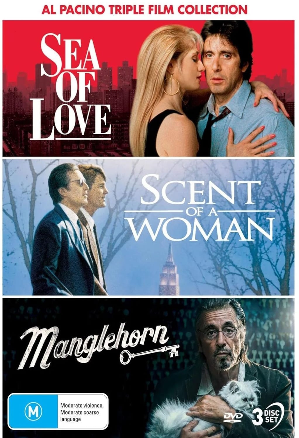 Al Pacino: Triple Film Collection (Sea of Love / Scent of a Woman / Manglehorn) - [DVD]