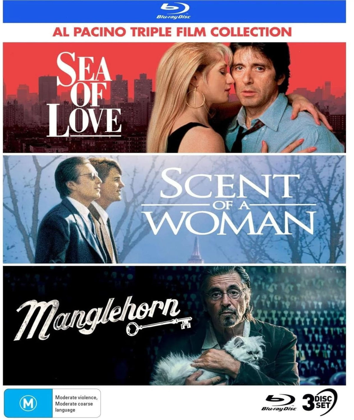 Al Pacino: Triple Film Collection (Sea of Love / Scent of a Woman / Manglehorn) - [Blu-ray]