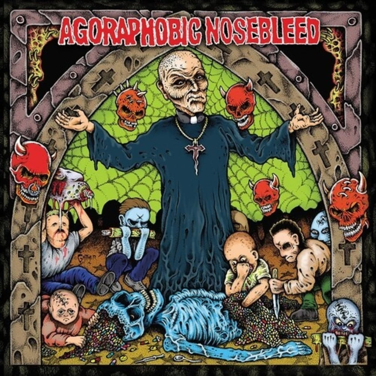 Agoraphobic Nosebleed - Altered States Of America - (Colored Vinyl, Blue, Splatter) - [Vinyl]