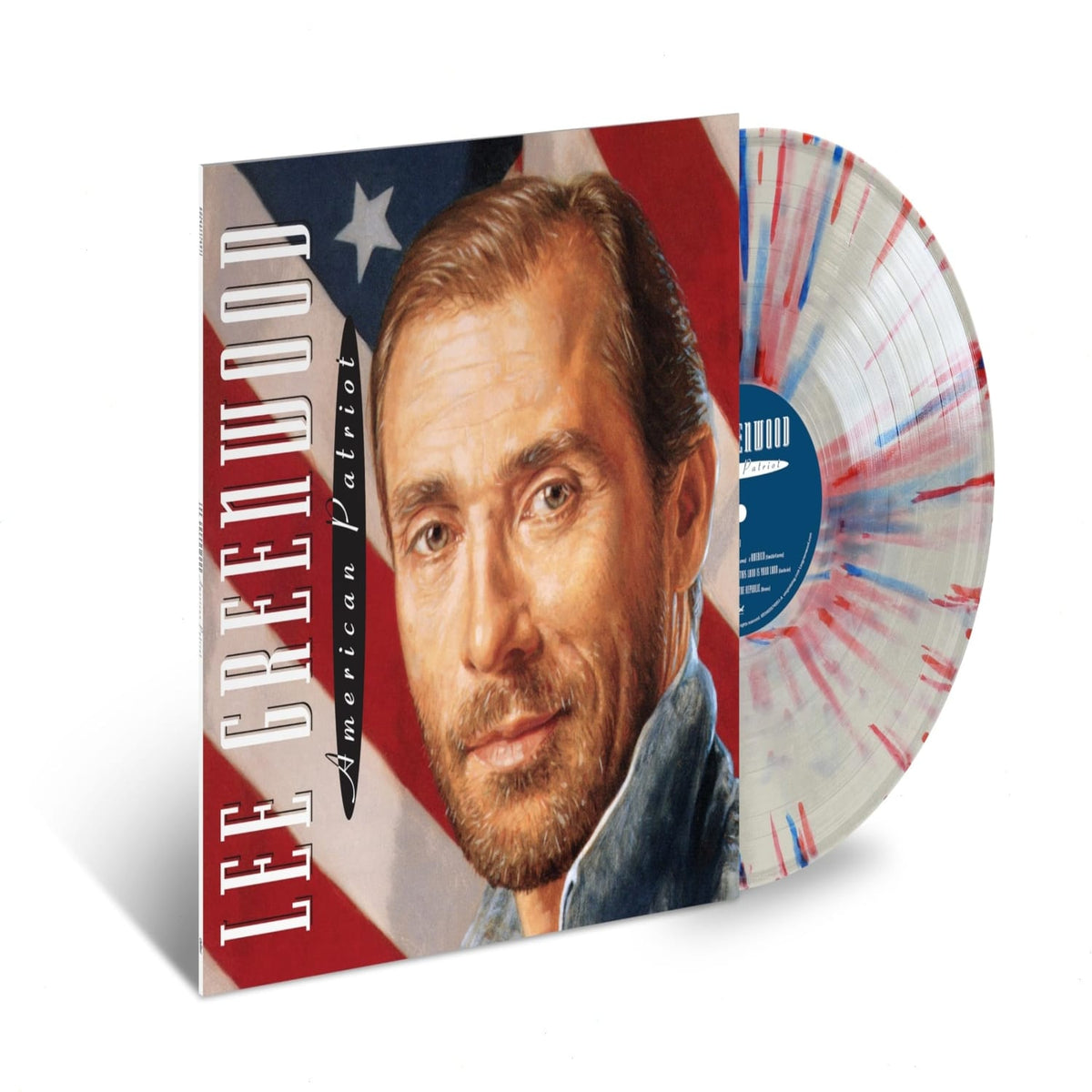 Lee Greenwood - American Patriot - (Colored , Red, White, Blue, Splatter) - [Vinyl]