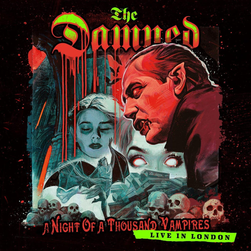 The Damned - A Night Of A Thousand Vampires - (Clear Vinyl, Red, Limited Edition, 180 Gram Vinyl, Gatefold LP Jacket) - [Vinyl]