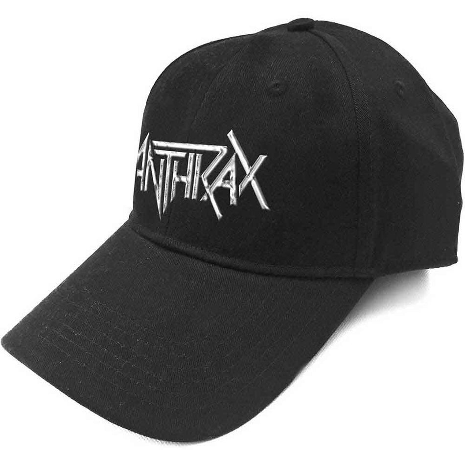 Anthrax Unisex Baseball Cap: Sonic Silver Logo (Black)