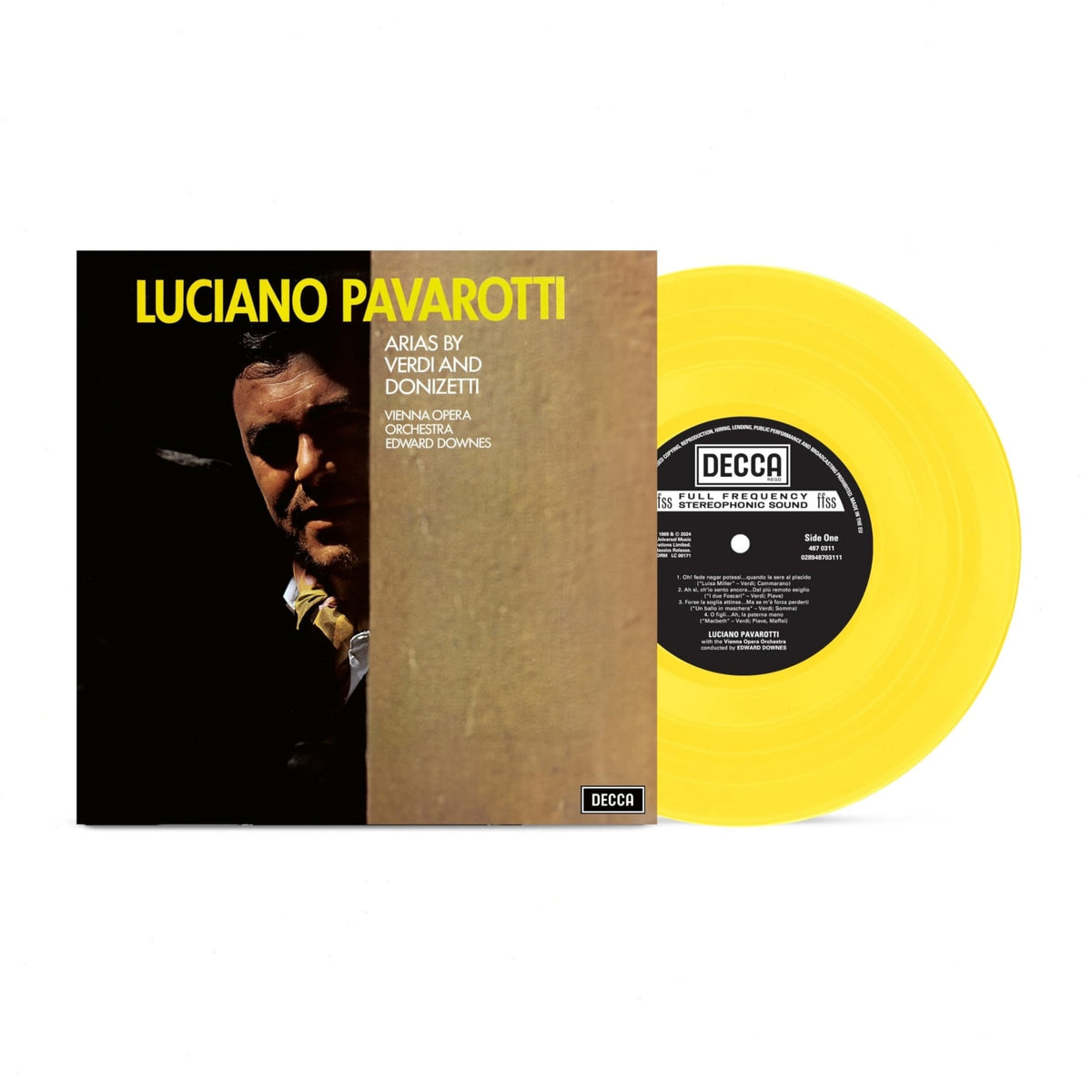 Luciano Pavarotti - Arias by Verdi and Donizetti - (Yellow Vinyl)