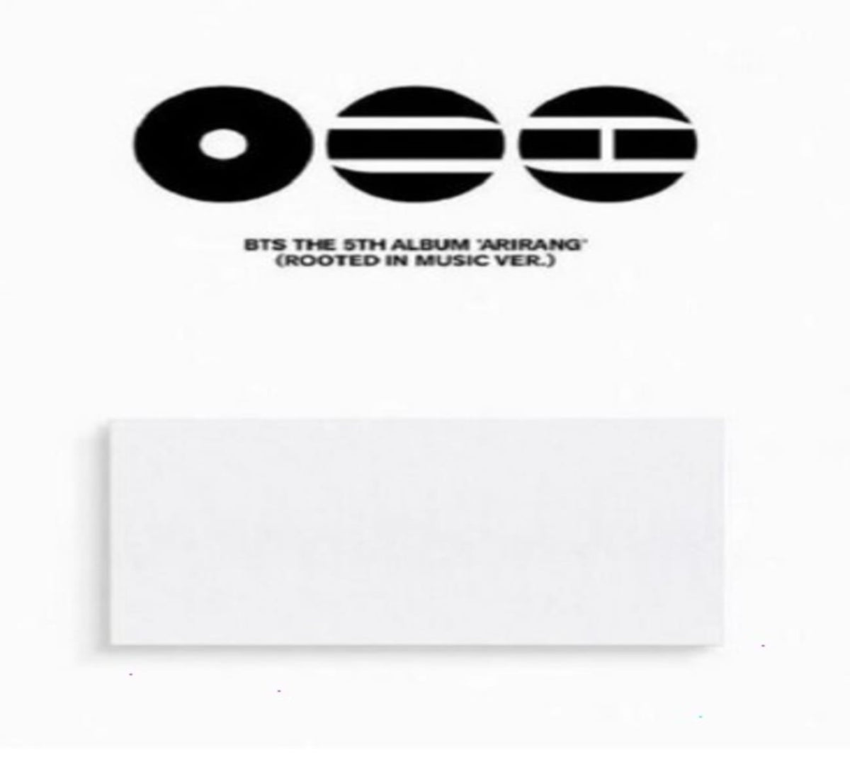 BTS - BTS The 5th Album 'ARIRANG' (Rooted in Music Ver.) - (Large Item, Photo Book, Photo / Photo Card, Envelope) - [CD]