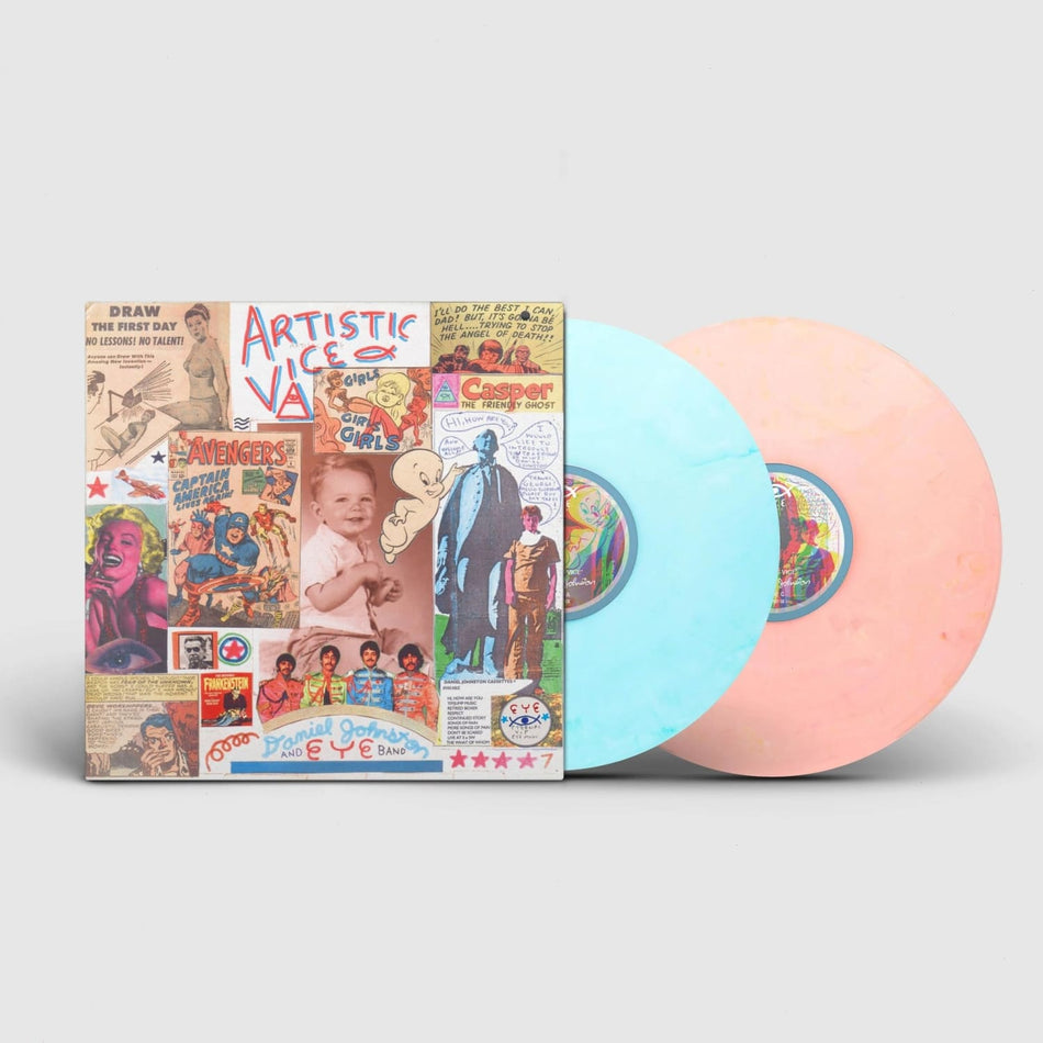 Daniel Johnston - Artistic Vice - (Colored Vinyl, Blue, Peach) - [Vinyl]