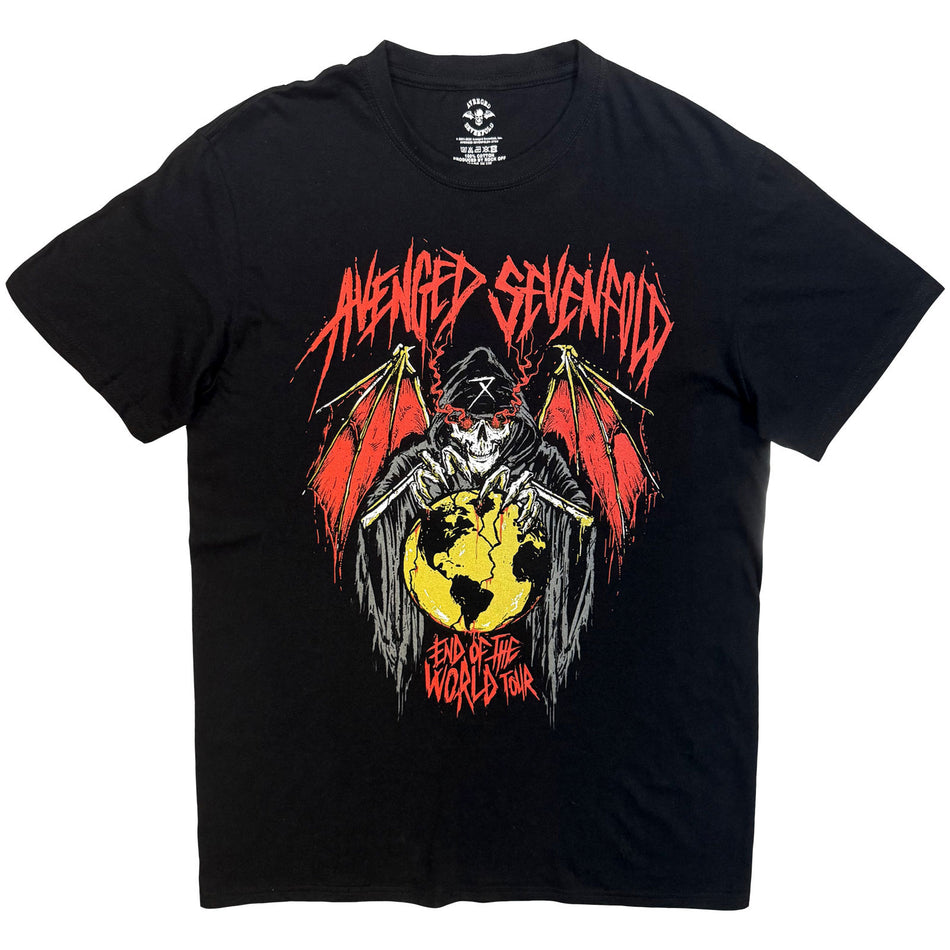 Avenged Sevenfold Unisex T-Shirt: End Of The World Tour (Black)