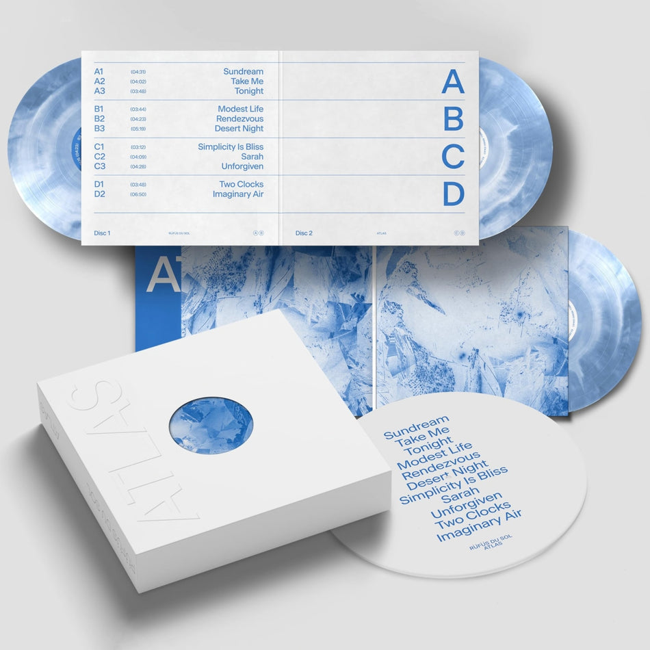 Rufus Du Sol - Atlas (10 Year Anniversary) - (White & Blue Vinyl)