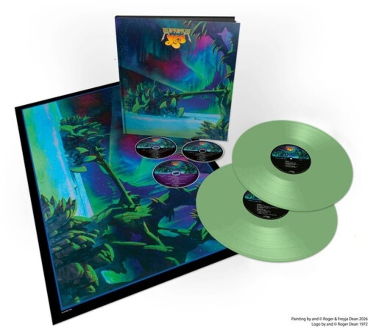 Yes - Aurora - (Limited Edition, Deluxe Edition, Colored Vinyl, Green, 180 Gram Vinyl) - [Blu-ray + CD + Vinyl]