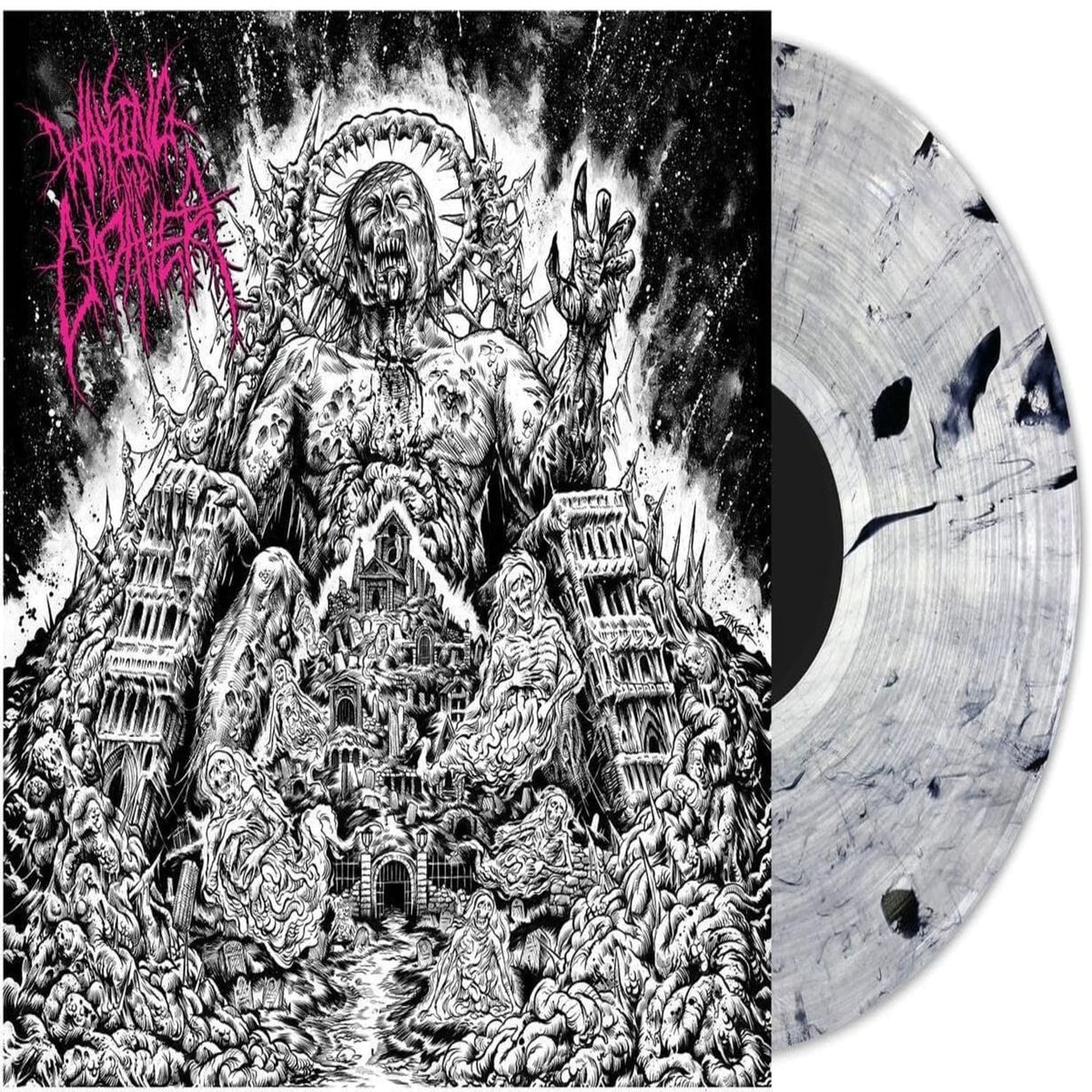 Waking the Cadaver - Authority Through Intimidation - (Colored Vinyl, Silver) - [Vinyl]