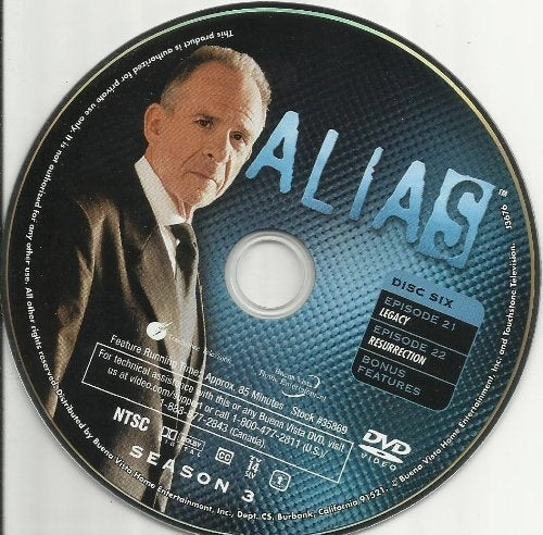 Alias Season 3 Disc 6 Replacement Disc! - [Blu-ray]