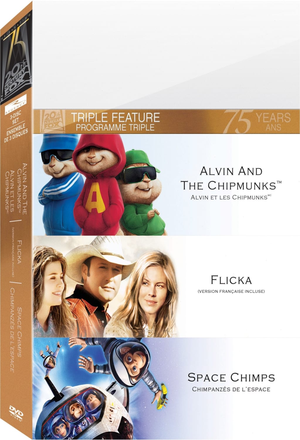 Alvin and the Chipmunks / Flicka / Space Chimps [Triple Feature] - [DVD]