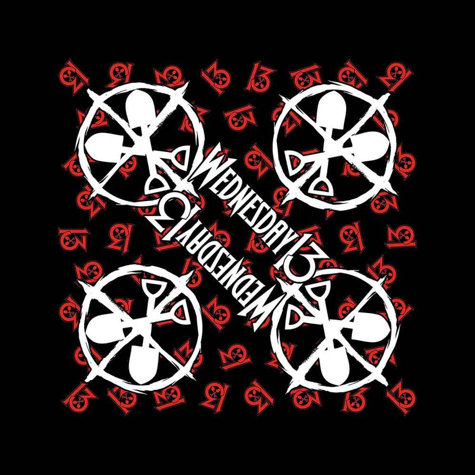 Wednesday 13 Unisex Bandana: Logo Shovels (Black)