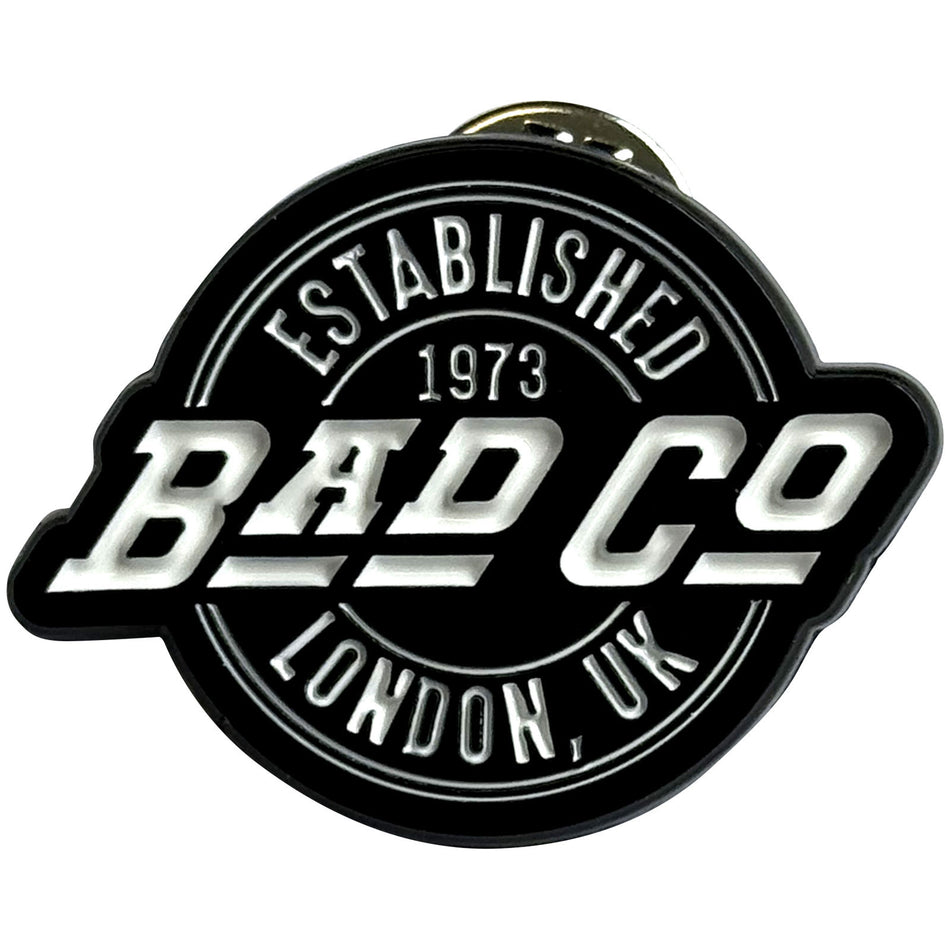 Bad Company Pin Badge: Est. 1973 Circle Logo