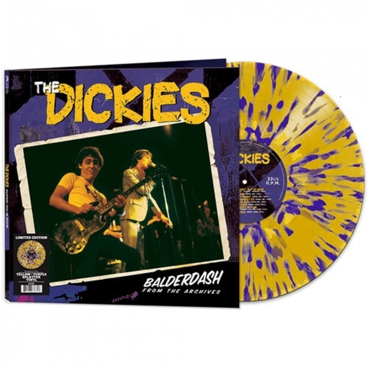 The Dickies - Balderdash From The Archives - (Limited Edition, Colored Vinyl, Purple, Yellow, Splatter) - [Vinyl]