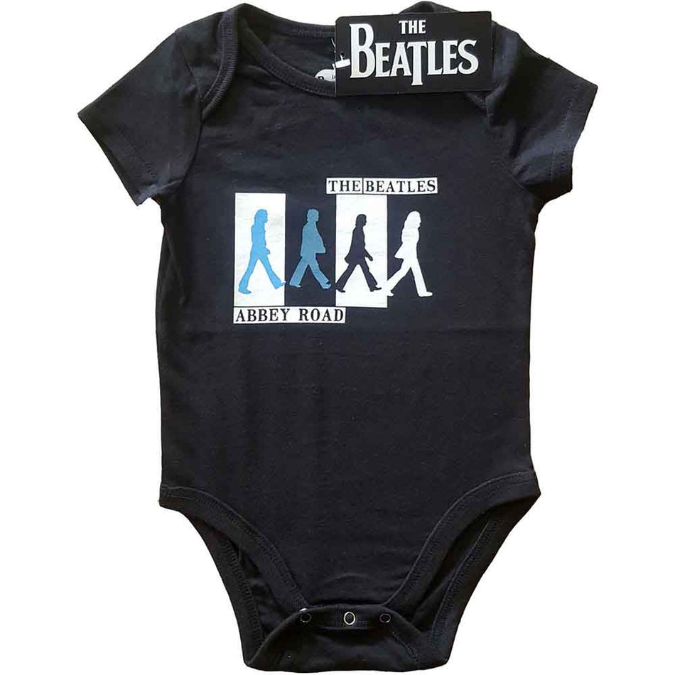 The Beatles Kids Baby Grow: Abbey Road Colours Crossing (Black)