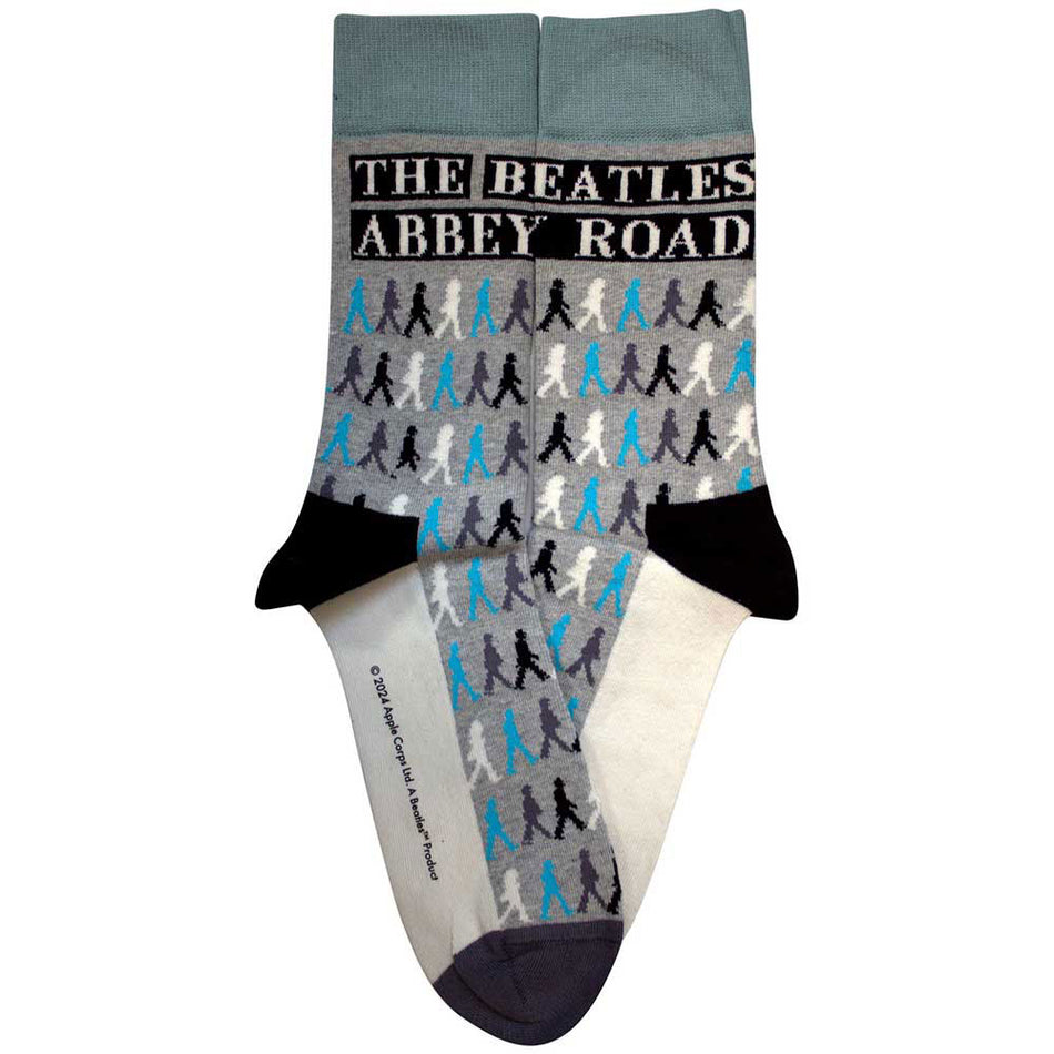 The Beatles Unisex Ankle Socks: Abbey Road Colours Crossing Repeat (Grey) (UK Size 4 - 7)