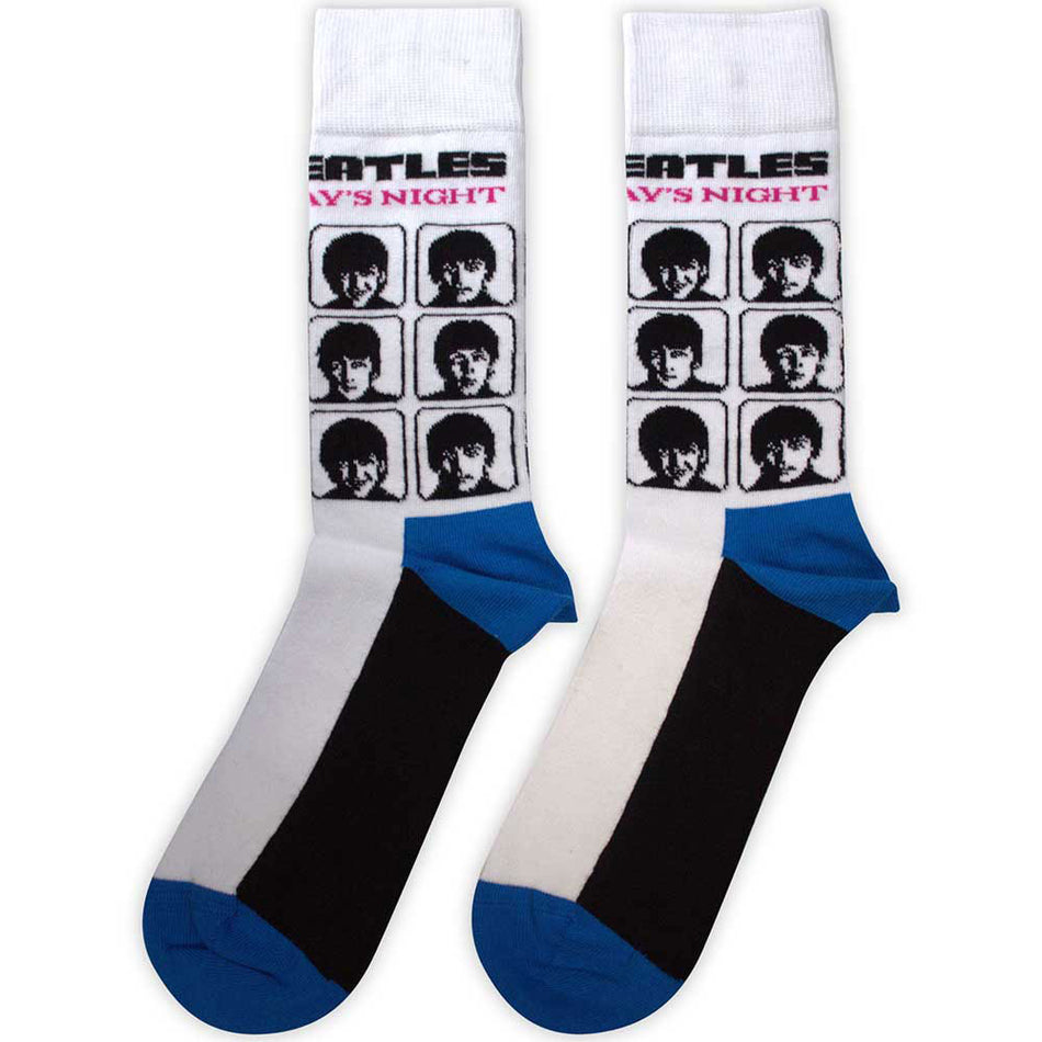 The Beatles Unisex Ankle Socks: A Hard Day's Night Album (White) (UK Size 4 - 7)