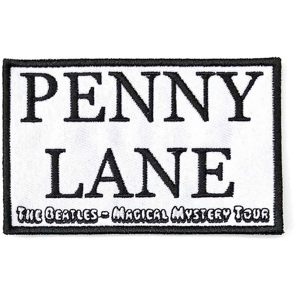 The Beatles Standard Patch: Penny Lane White (White)