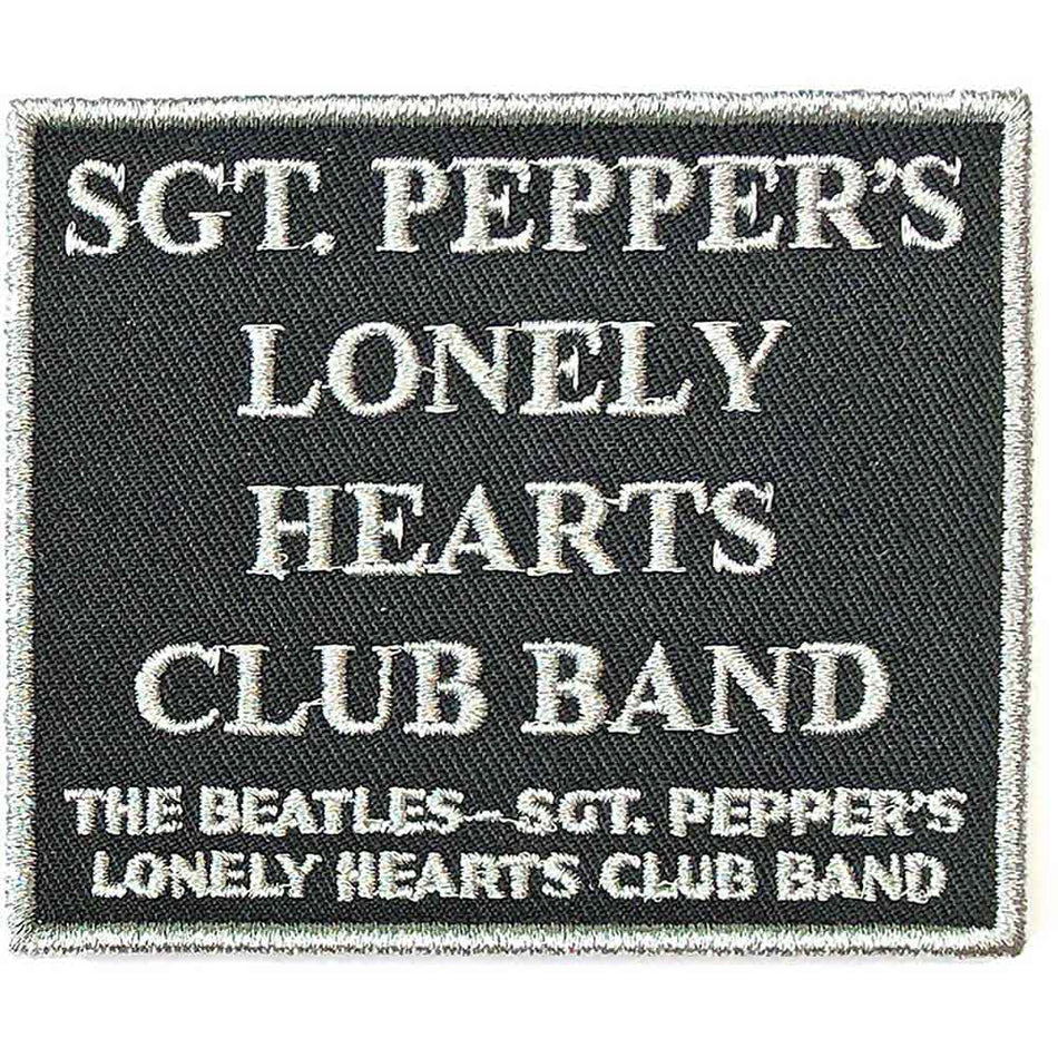 The Beatles Standard Patch: Sgt. Pepper's.Black (Black)
