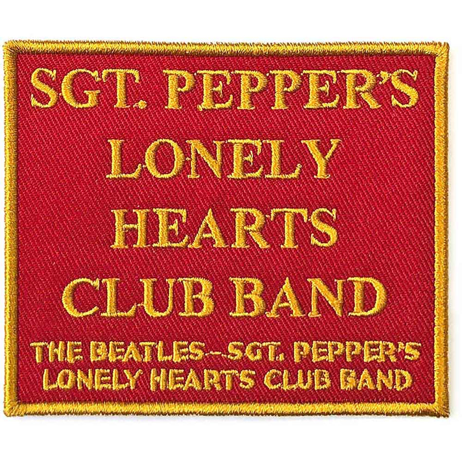 The Beatles Standard Patch: Sgt. Pepper's.Red (Red)