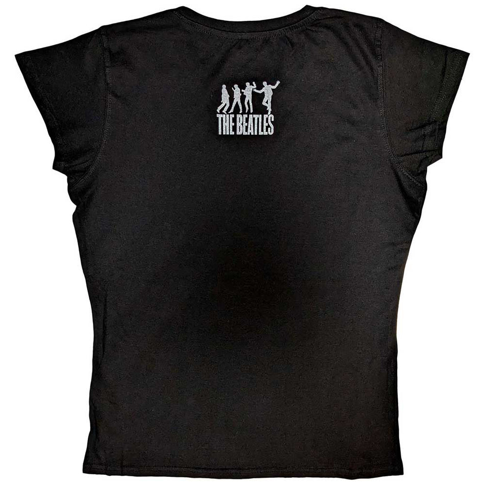 The Beatles Ladies T-Shirt: At The Cavern (Black) (Back Print)
