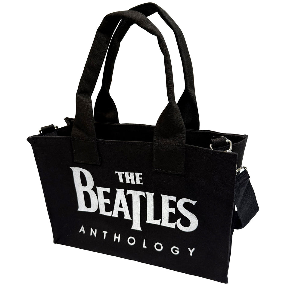 The Beatles Cotton Tote Bag: Anthology (Black) (Back Print)
