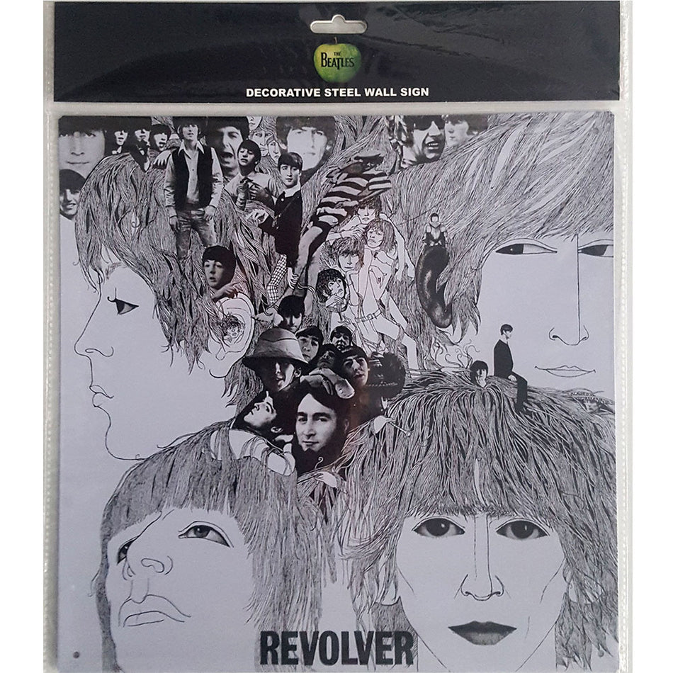 The Beatles Steel Wall Sign: Revolver Album Cover