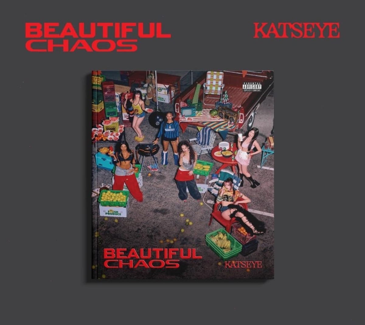 Katseye - BEAUTIFUL CHAOS [Beautiful Version] [Explicit Content] - (Large Item, Parental Advisory Explicit Lyrics) - [CD]