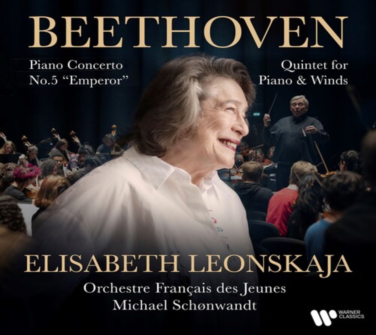 Elizabeth Leonskaja - Beethoven: Piano Concerto No. 5 emperor & Piano Quintet Op. 16 - [CD]