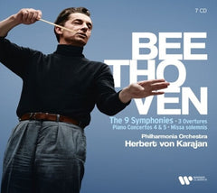 Herbert von Karajan - Beethoven: 9 Symphonies, Piano Concertos Nos. 4 & 5, Missa Solemnis - (Herbert von Karajan) - [CD]