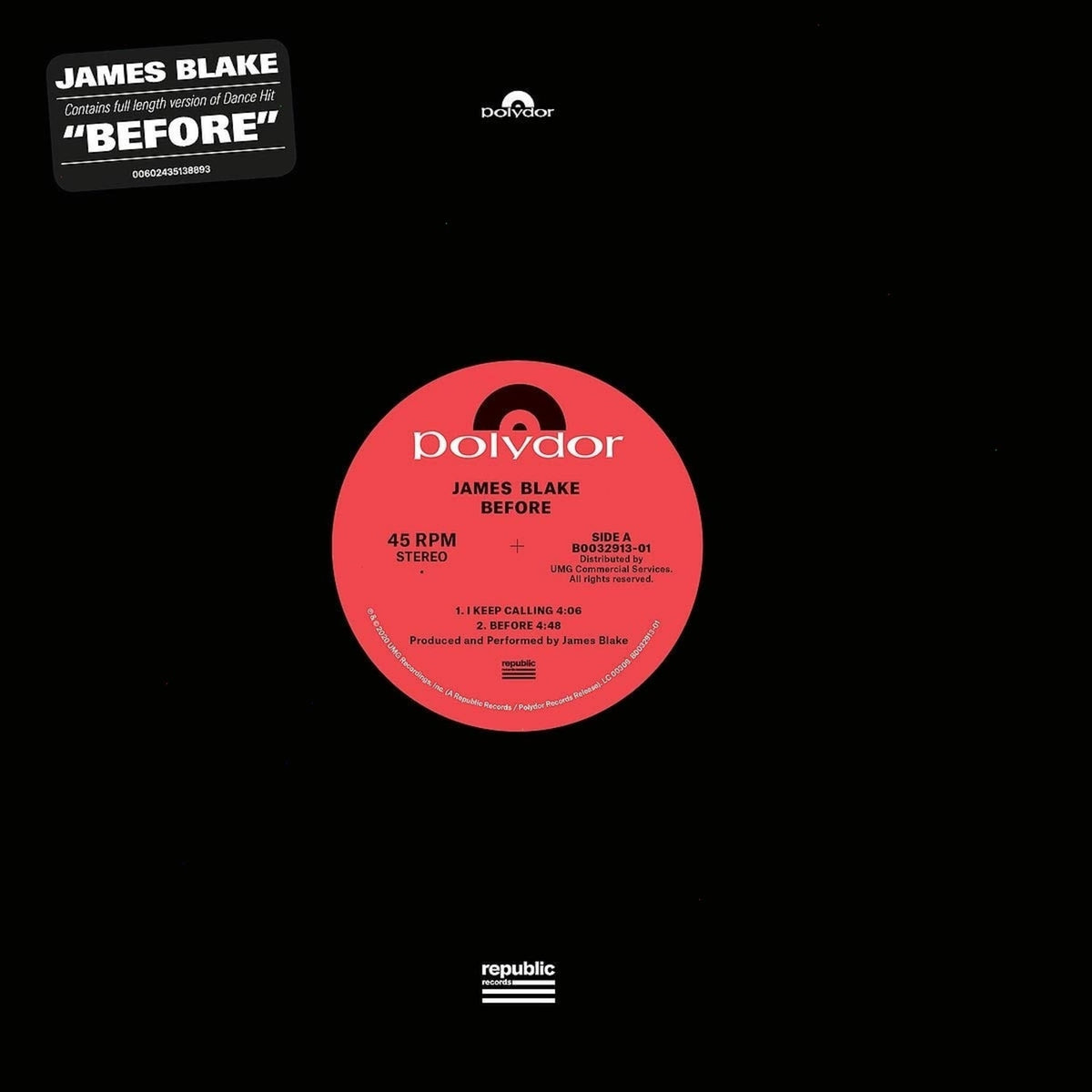 James Blake - Before - (Extended Play, Limited Edition) - [Vinyl]