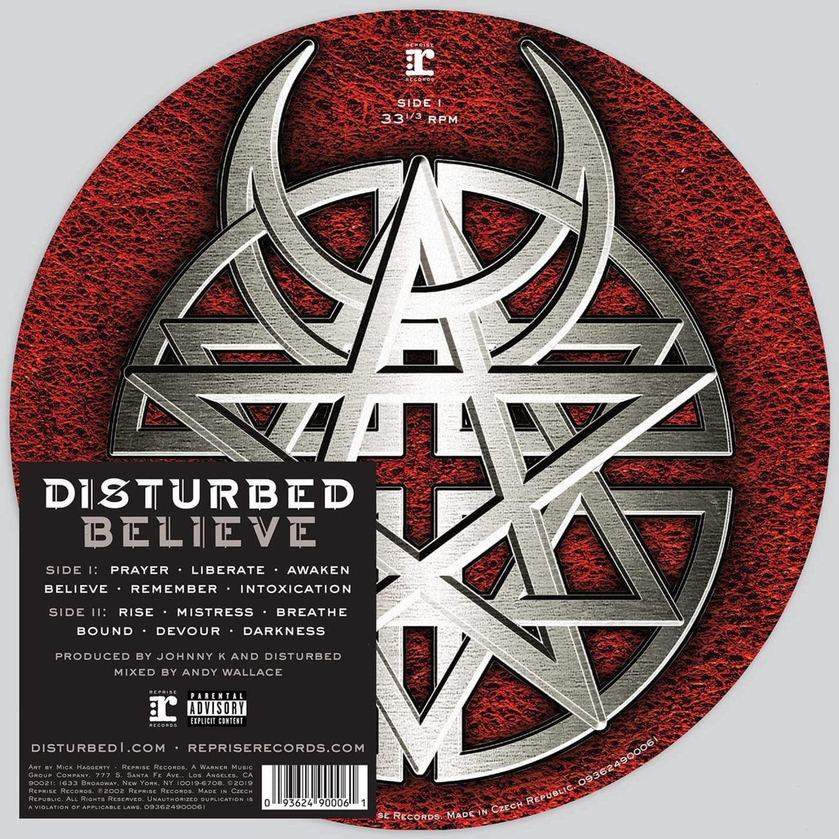 Disturbed - Believe [Explicit Content] - (Parental Advisory Explicit Lyrics, Picture Disc Vinyl) - [Vinyl]