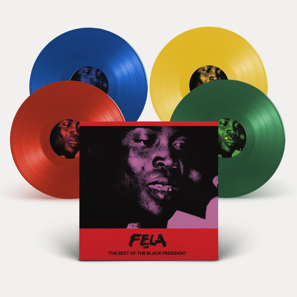 Fela Kuti - Best of the Black President - (Colored Vinyl, Red, Green, Blue, Yellow) - [Vinyl]